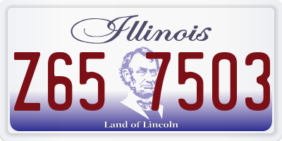 IL license plate Z657503
