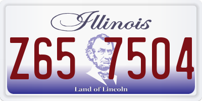 IL license plate Z657504