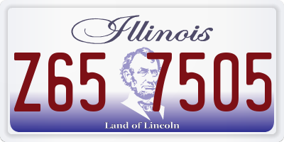 IL license plate Z657505