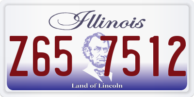 IL license plate Z657512