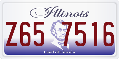 IL license plate Z657516