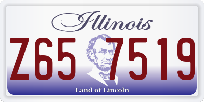 IL license plate Z657519