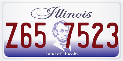 IL license plate Z657523
