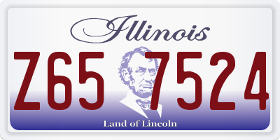 IL license plate Z657524