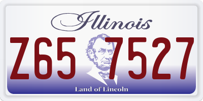 IL license plate Z657527