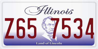 IL license plate Z657534