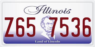 IL license plate Z657536