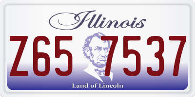 IL license plate Z657537