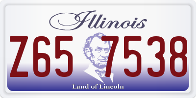 IL license plate Z657538