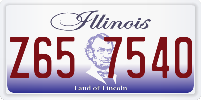 IL license plate Z657540