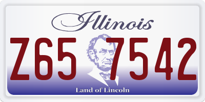 IL license plate Z657542