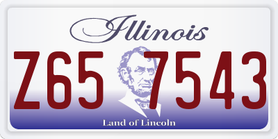 IL license plate Z657543