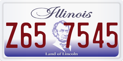 IL license plate Z657545
