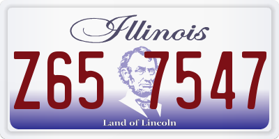 IL license plate Z657547