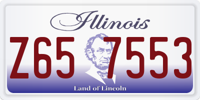 IL license plate Z657553
