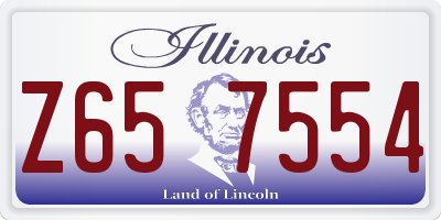 IL license plate Z657554