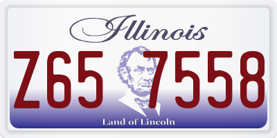 IL license plate Z657558