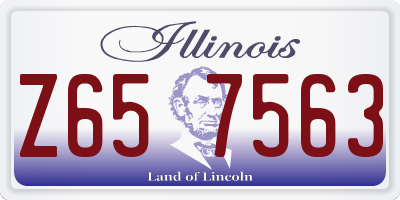 IL license plate Z657563