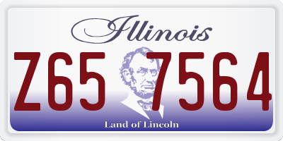 IL license plate Z657564