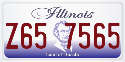 IL license plate Z657565