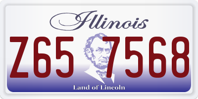 IL license plate Z657568