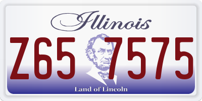 IL license plate Z657575
