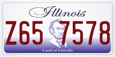 IL license plate Z657578