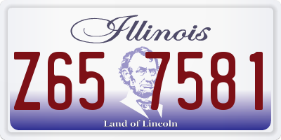 IL license plate Z657581
