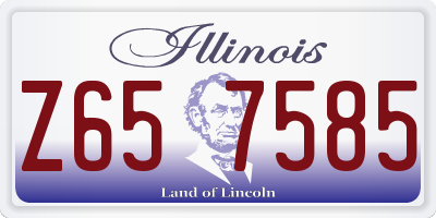 IL license plate Z657585