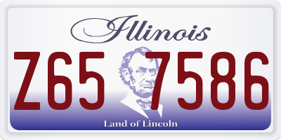 IL license plate Z657586