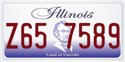 IL license plate Z657589