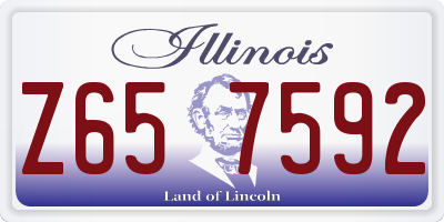 IL license plate Z657592