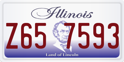 IL license plate Z657593