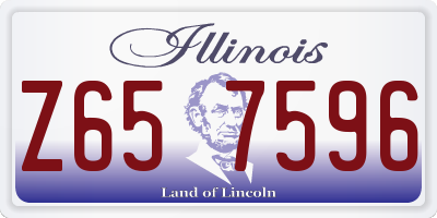 IL license plate Z657596
