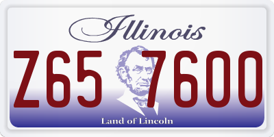 IL license plate Z657600