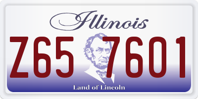 IL license plate Z657601