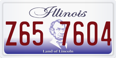 IL license plate Z657604