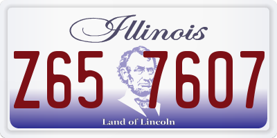 IL license plate Z657607
