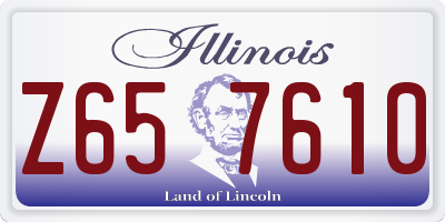 IL license plate Z657610