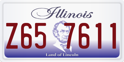 IL license plate Z657611