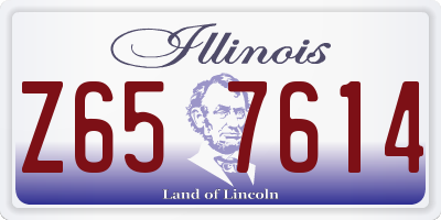 IL license plate Z657614