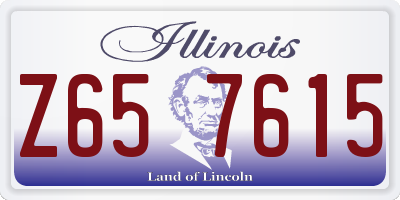 IL license plate Z657615