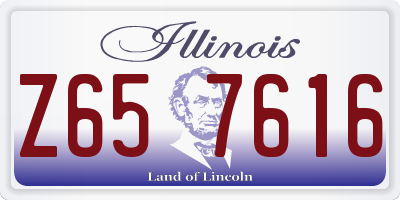 IL license plate Z657616