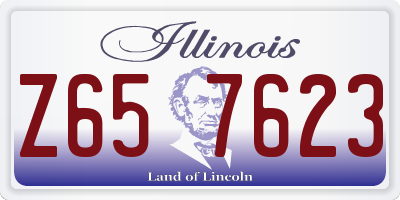 IL license plate Z657623