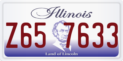 IL license plate Z657633