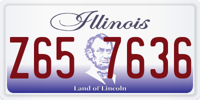 IL license plate Z657636