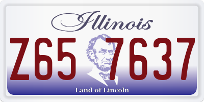 IL license plate Z657637