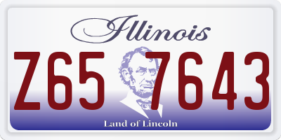 IL license plate Z657643