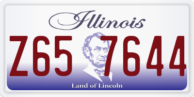 IL license plate Z657644