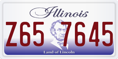 IL license plate Z657645